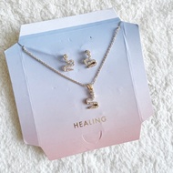 *Defect* Lovisa Healing Jewelry Set | Rantai Leher Subang 项链 耳环