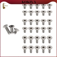 [kokiya] 10pcs M3 Polished Titanium  screw Hex Allen Socket  Screws, M3 x 6mm, M3 x 8mm, M3 x 10mm, 