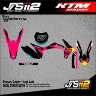 DECAL KTM SIXDAY DECAL KTM 250 KTM 85 FULL BODY STICKER KTM 250