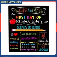 Springl Reusable Back to School Sign Double Sided Message Board Double Sided Wooden Message Board fo