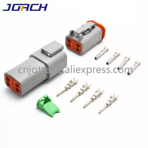 5 Sets 4pin Deutsch DT Waterproof Male Female Electrical Connector plug DT04-4P DT06-4S with termina