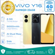 Vivo Y16 RAM 8GB + ROM 256GB - 5000mAh Ultra Fast Side Fingerprint Smartphone VIvo Y 16