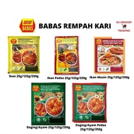 Serbuk Rempah Kari Babas Ayam Daging Ikan Kering / CURRY POWDER Babas 250g