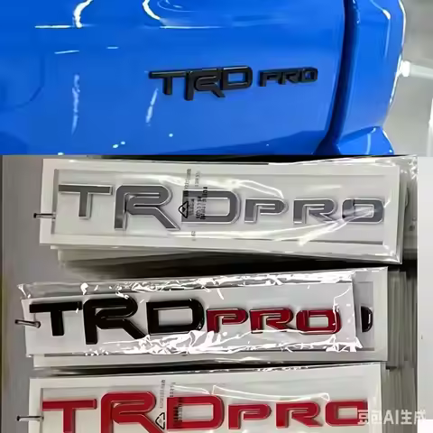 3D ABS TRD PRO Car Emblem Badge Sticker Decal for Toyota 4Runner Tundra Tacoma Sequoia Truck SUV Ext