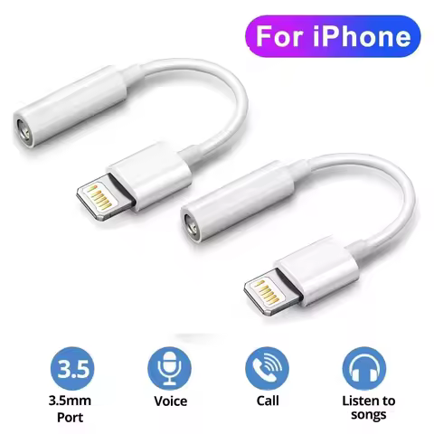 1-8pcs For Lighting Headphone Adapter for IPhone 11 12 13 14 Pro Max 12Mini SE XR X 8 7 + IOS To 3.5