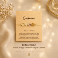Leeye Gemini Zodiac Bracelet – ELEGAN, Simple, and Full of Meaning