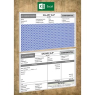 Template Slip Gaji / Payslip (Auto Calculation) Edit dalam Excel