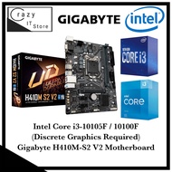 Intel Core i3-10105F | Intel Core i3-10100F | Gigbayte H410M-S2 V2 Motherboard