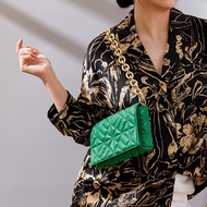 Branded Women's Handbag Green Small Flap 2021 Shoulder Bag Chain Women Clutch Bags Luxury Ladies Sho