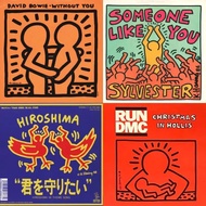 After Keith Haring Record Cover Art: A Collection of 4 Works