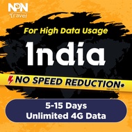 India SIM Card Ultra 5-15 Days Unlimited Data | Store Pickup Available | High Speed Travel Data Indi