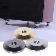 VFTT Speaker Feet Pad, Copper Gold Speaker Spikes, Isolation Stand Base Pad Feet Speaker Amplifier