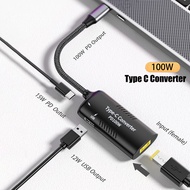 DC Square Female to Type C USB Male Fast Charger Adapter Converter PD