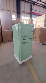 🍀綠色復古雪櫃  一級能源小型雪櫃 迷你雪櫃 冷藏冷凍雙門雪櫃refrigerator