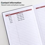 Vonl 18 Month Undated Notebook Softcover Notebook with 200Pages Ribbon Bookmarks