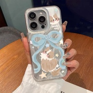 YX186 Case For Oppo A71 A74 A78 A9 A98 F1S F5 F7 F11 RENO 4 4F 5 5F 6 7 7Z 8T 10 11 11F Cute Cat Blu