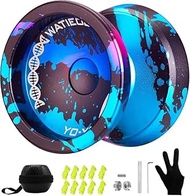 WATIEOBOO DNA Trick Yoyo Professional Yoyo Metal Unresponsive Yoyos Pro Yo-Yos for Kids Adults Begin