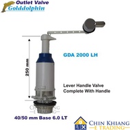 Goldolphin GDA2000LH Lever Handle Cistern Flush Valve with Chrome Handle