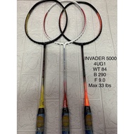 sell well egxtrb - /♤☜ New INVADER 5000 Grip 4U G1 Strong Badminton Racket APACS 33 lbs ORIGINAL