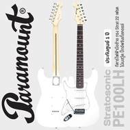 +เซ็ตอัพฟรี+ Paramount PE100LH Left Handed Electric Guitar กีตาร์ไฟฟ้ามือซ้าย ทรง Strat 22 เฟรต ไม้เ