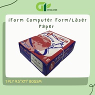 [GY Office] i Form Computer Form/Laser Paper 1 PLY 9.5"X11" 80GSM