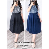 SCUBA TILE EMBROIDERY DRESS 74498 490 GR Z4H Direct Delivery