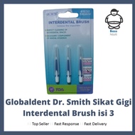 Globaldent dr. Smith Interdental Brush Toothbrush contains 3