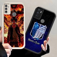 A-32 Attack on Titan Case for OPPO A33 A53 Realme 5 5s A32 7i 5i A31 C17 A53S Black White