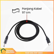 USB Type C to DC Power Cable 5.5x2.5mm CCTV Router Charger 97cm - PA12M