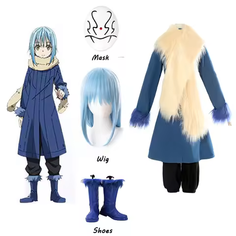 Anime That Time I Got Reincarnated as A Slime Cos Rimuru Tempest Cosplay Costume Halloween Carnival 