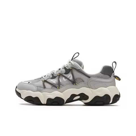 FILA Textile, Synthetic Leather Low top Casual Shoes Men's Dove Gray F12M512103FDO