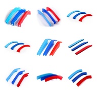 3 Color Car Front Grille Cover Bumper Stripe Stickers For BMW X1 X3 X4 X5 X6 F25 F26 F48 G01 G02 G20