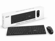 MSI FORGE K210 無線鍵盤滑鼠套裝(KB-MFK210C)