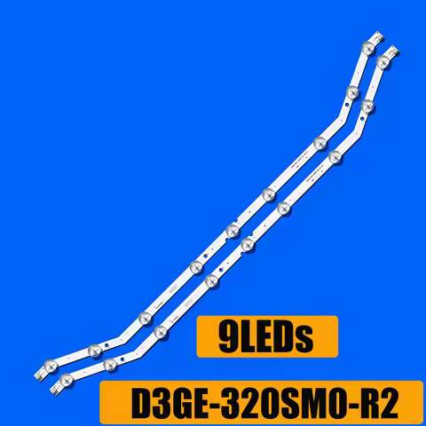 2pieces LED strip 9leds For 32'' TV D3GE-320SM0-R2 D3GE-320SM0-R1 2013SVS32 DF320AGH-R3 UN32H4353 UA