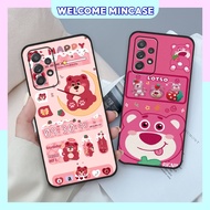 Samsung A32 4G 5G / A52 / A52s 5G / A72 Case With Lotso Strawberry Bear Image, Cute Brown Bear