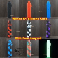 [ship today] Silicone Case for Wenax K1 Texture Cover Protective Rubber Sleeve with Free Lanyard