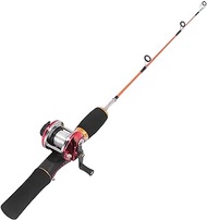 Asixxsix Fishing Rod and Reel Combo, Ultralight and Sensitive Portable 56cm Winter Ice Fishing Rod with Own Line, Ice Fishing Gear for Fresh Salt Water Freshwater Catfish Bass Fishing