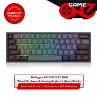Redragon K617GB FIZZ RGB Wired Mechanical Gaming Keyboard - Grey Black