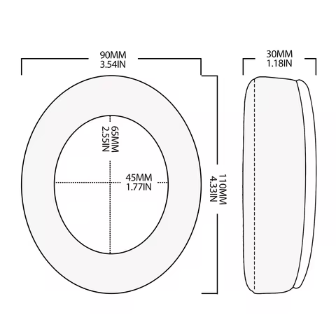 Nullmini Earpads Suitable for Roccat Elo 7.1 AIR, ELO 7.1 USB,ELO X STEREO Headphones Replacement Cu