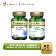Sido Muncul Natural Vitamin D3 1000 IU + Vitamin E 300 IU SC