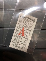 早期 A 字母 電車車票