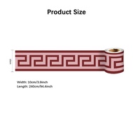 2Pcs Self-adhesive Waist Line Decorative Strip Bathroom Skirting Line Floor Tiles Waterproof Peel &amp; Stick Wall Sticker YX029