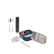 ecentio lunch box set/anti bocor bekal makan set cangkir sup set Led Display 2 layer 1600ml+Steel Se