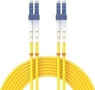 7.5Meters 25ft LC/UPC-LC/UPC Single-Mode Fiber Optic Cable LC to LC OS2 Jumper Optical Patch Cord Du