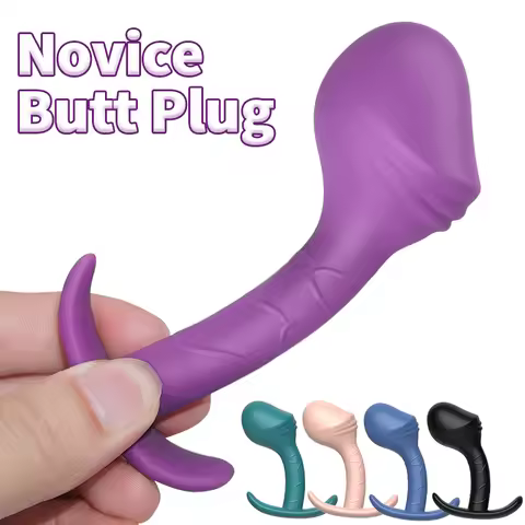 3pcs/1 Set Novice Silicone Anal Plug with 3 Different Sizes of Butt Plug Unisex Tail Plug Prostate S