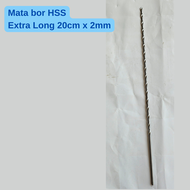 Mata bor HSS kayu besi 2mm panjang 20cm