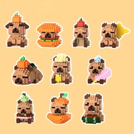 Capybara Building Block Set,Cute Capybara Animal Monsters Model Toys,Birthday Christmas Building Bri