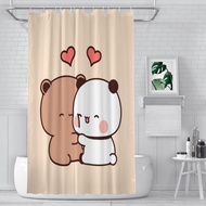 UWU Bathroom Shower Curtains Bubu Dudu Cartoon Waterproof Paron Curtain Designed Home Decor Accessor
