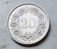 瑞士1979年0.2法郎硬幣一枚極美品EF（品相實物如圖）