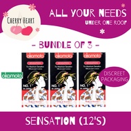 [Discreet and Cheap SG Seller] Okamoto Sensation 12s [Bundle of 3 boxes]